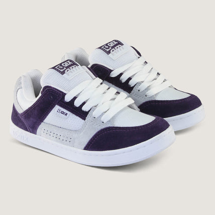 Tênis Qix AM Skate confort Branco e Uva