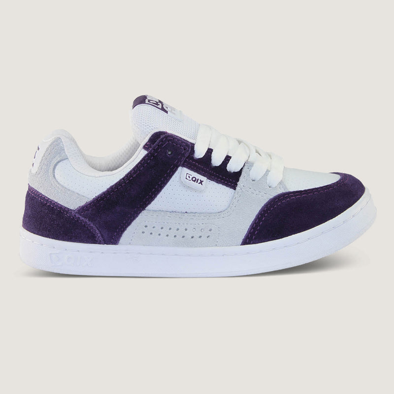 Tênis Qix AM Skate confort Branco e Uva
