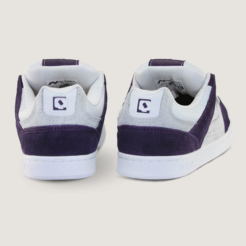 Tênis Qix AM Skate confort Branco e Uva
