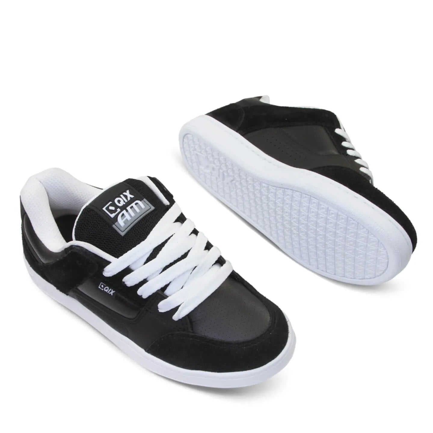 Tênis Qix AM Skate confort Preto e Branco