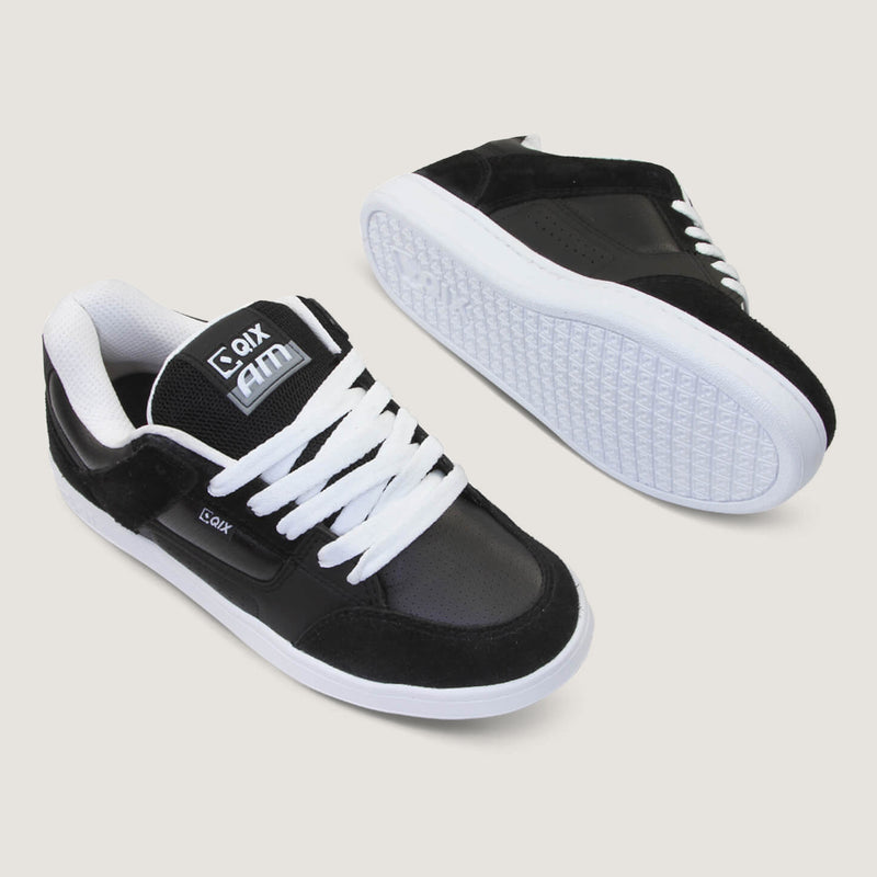Tênis Qix AM - Skate confort Preto e Branco