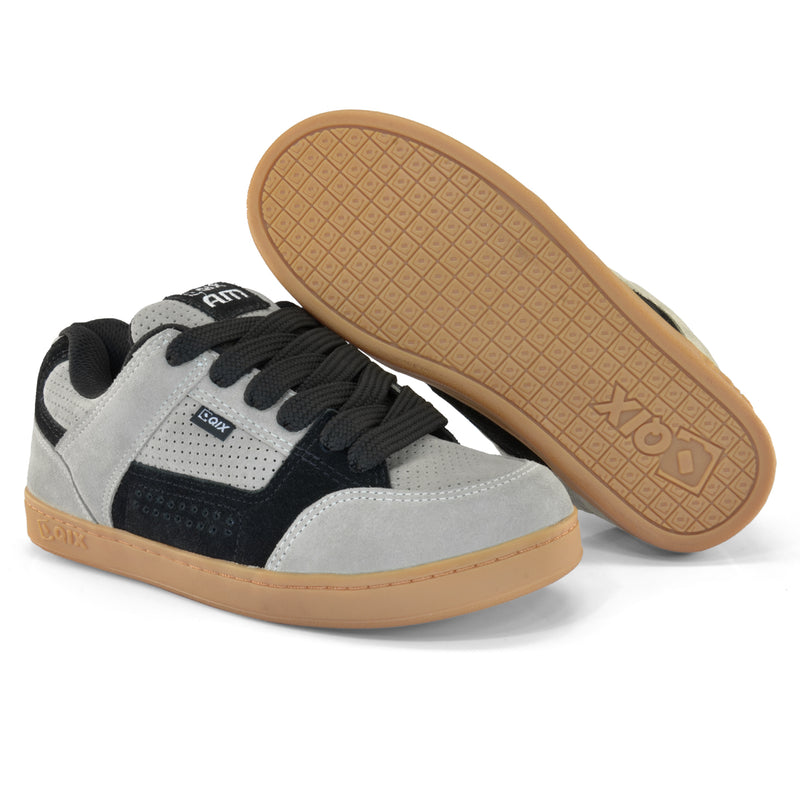 Tênis Qix AM Suede - Bege e Preto Latex