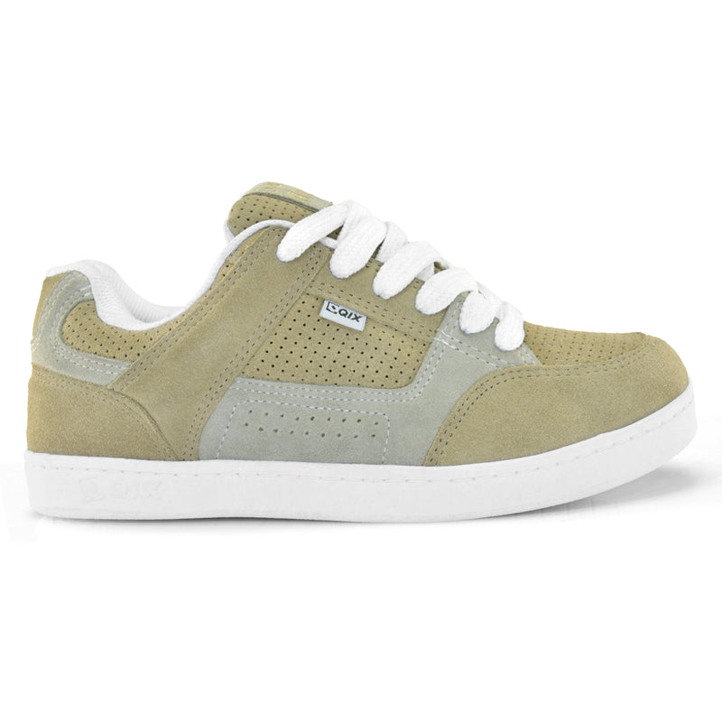 Tênis Qix AM Suede - Caqui e Branco