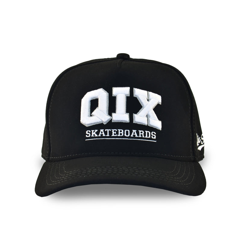 Boné QIX Skateboards Preto Camurça