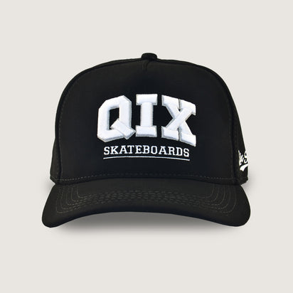 Boné QIX Skateboards Preto Camurça