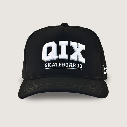 Boné QIX Skateboards Preto Camurça