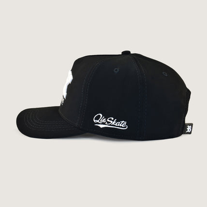 Boné QIX Skateboards Preto Camurça