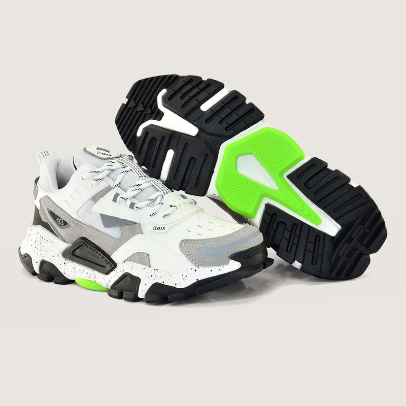 Tênis Qix Trek Out Door Branco e Cinza