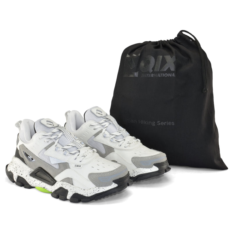Tênis Qix Trek Out Door Branco e Cinza