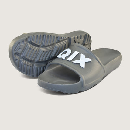 Chinelo QIX Nuvem Slide Full Cinza e Branco