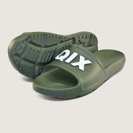 Chinelo QIX Nuvem Slide Full Militar e Branco