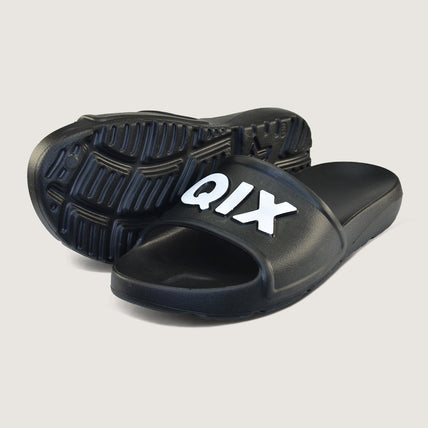 Chinelo QIX Nuvem Slide Full Preto e Branco