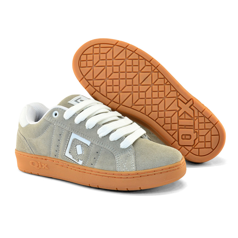 Tênis Qix Skate Combat Suede - Cinza Natural