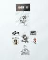 PACK ADESIVOS SORTIDOS "QIX SKATEBOARDS"