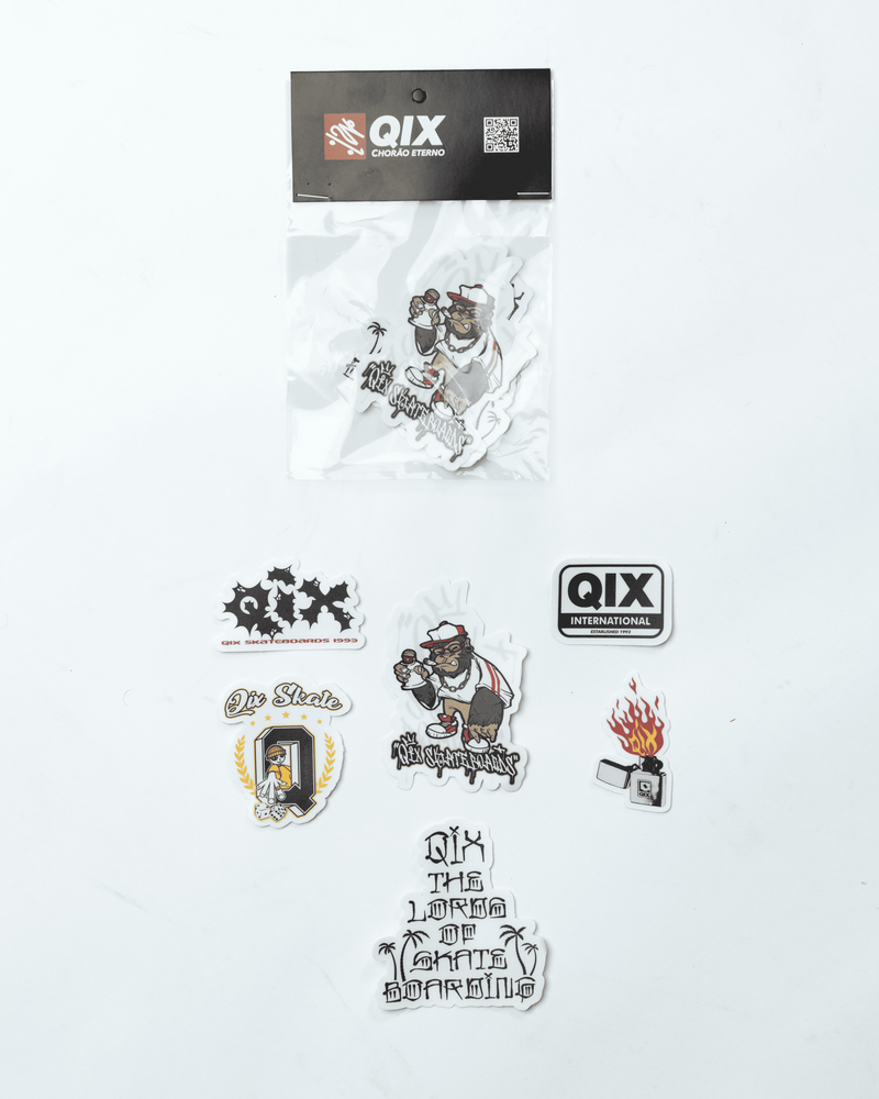 PACK ADESIVOS SORTIDOS "QIX SKATEBOARDS"