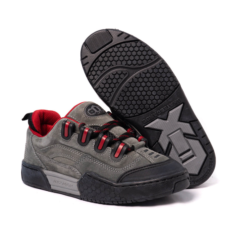 Tênis Qix Hexagon Couro Camurça -