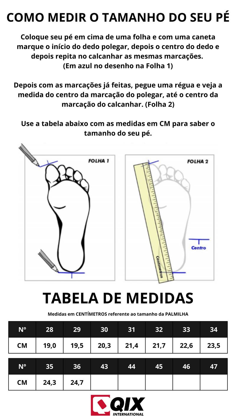 Tênis QIX Infantil Chorão Park Velcro Marinho e Branco