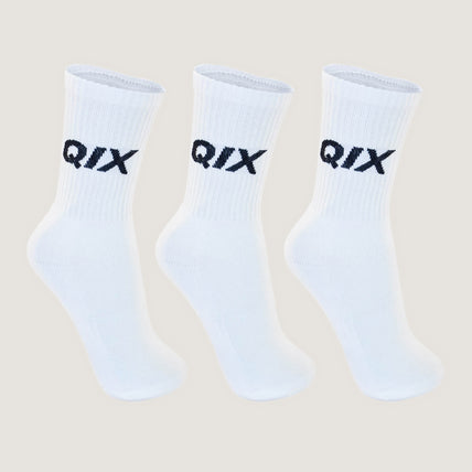 Meia Cano Alto QIX Internacional - 3 Pares