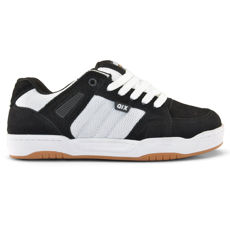 Tênis Qix Square Suede - Preto e Branco Latex