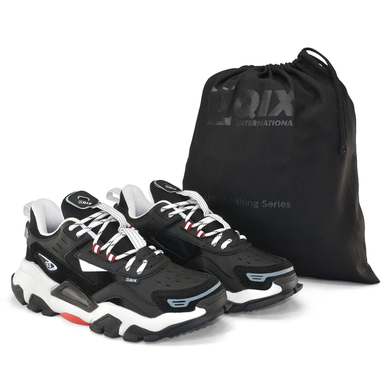 Tênis Qix Trek Urban Hiking Preto e Off White