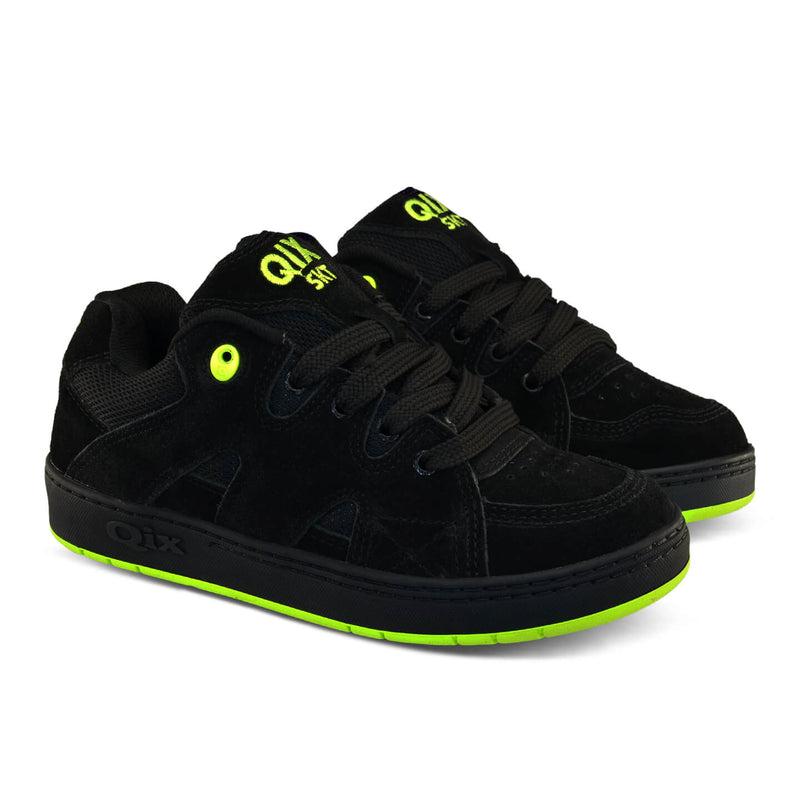 Tênis QIX Plaza 2 Preto e Verde Limão
