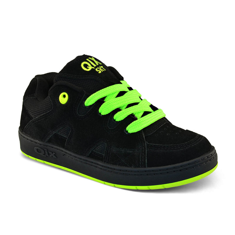 Tênis QIX Plaza 2 Preto e Verde Limão