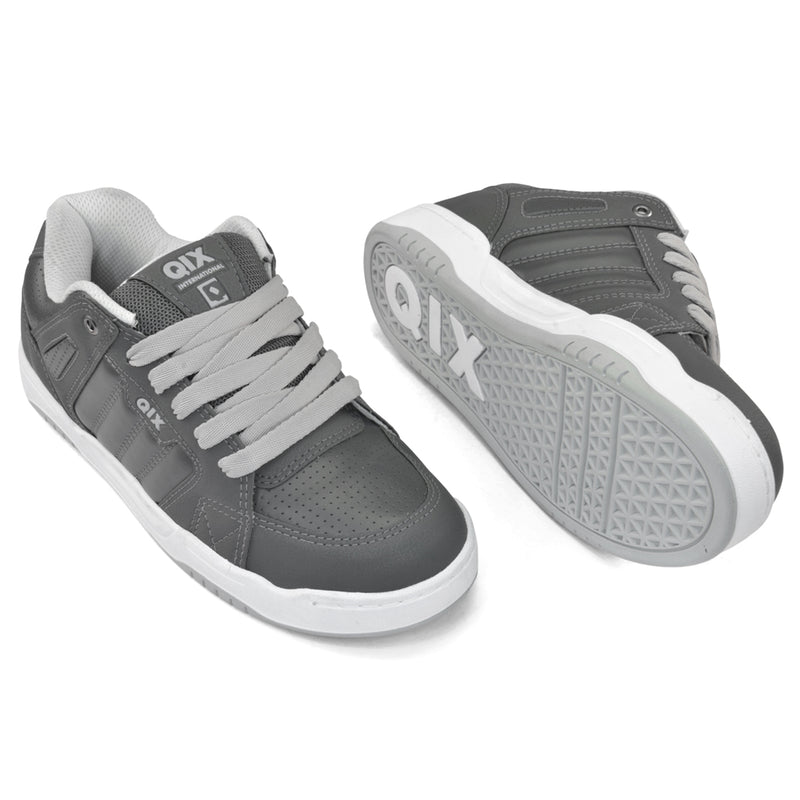 Tênis Qix Skate Square - Chumbo e Branco