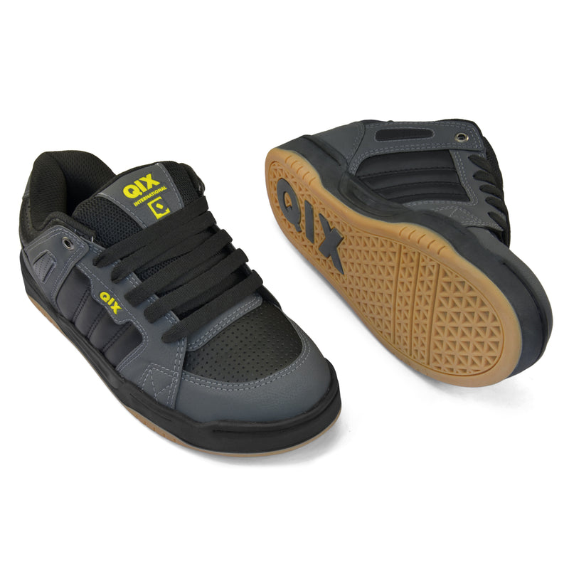 Tênis Qix Skate Square - Chumbo e Preto