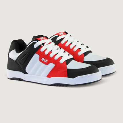 Tênis Qix Skate Square - Preto, Vermelho e Branco
