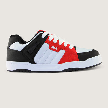 Tênis Qix Skate Square - Preto, Vermelho e Branco