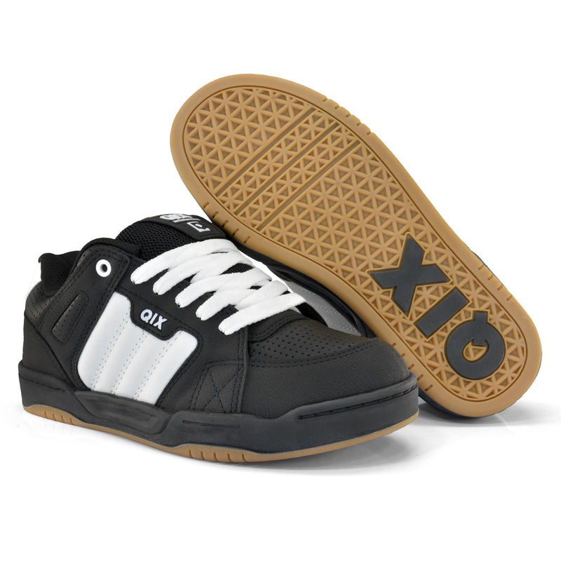 Tênis Qix Skate Square - Preto e Branco Latex