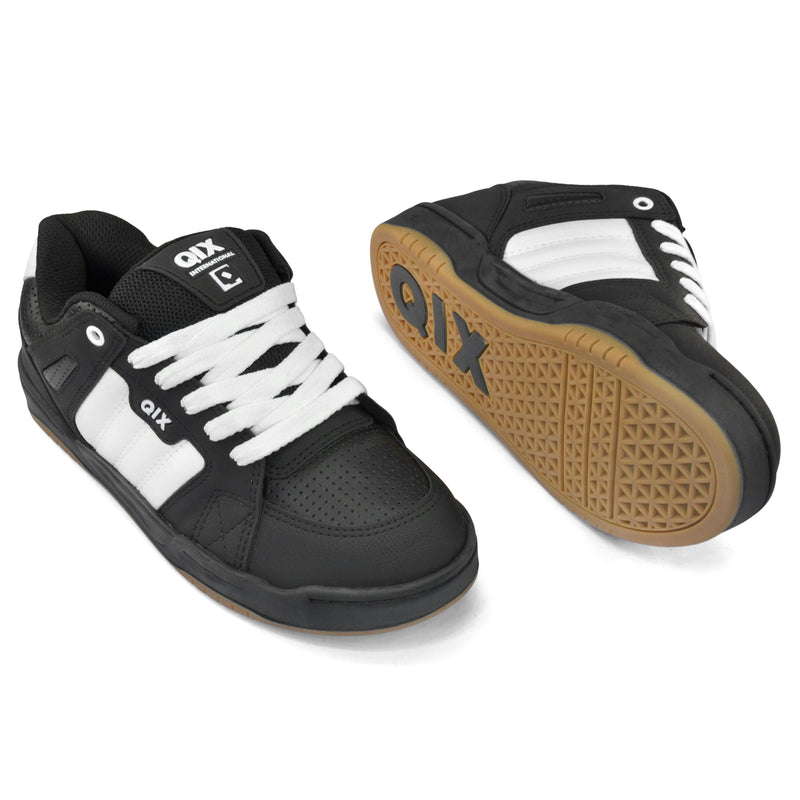 Tênis Qix Skate Square - Preto e Branco Latex