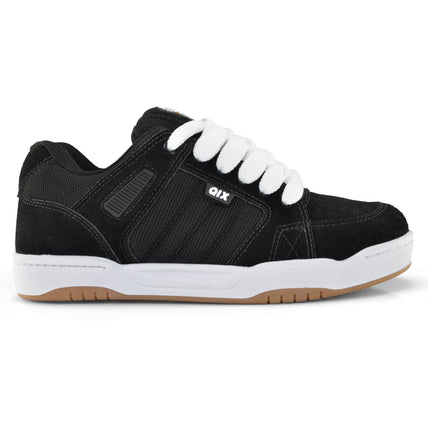 Tênis Qix Square Suede - Preto e Branco