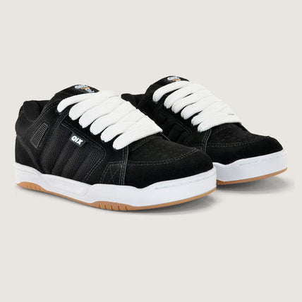 Tênis Qix Square Suede - Preto e Branco