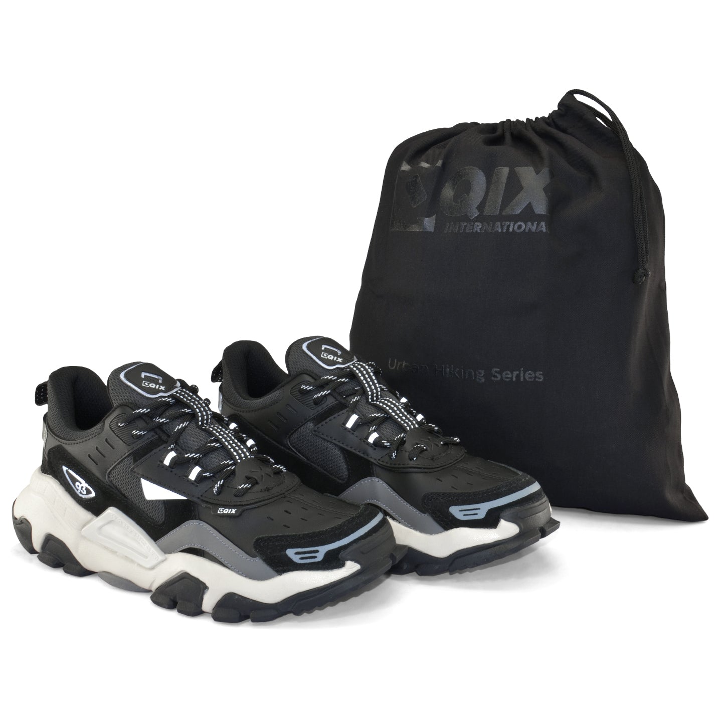 Tênis Qix Trek Urban Hiking Preto e Cinza