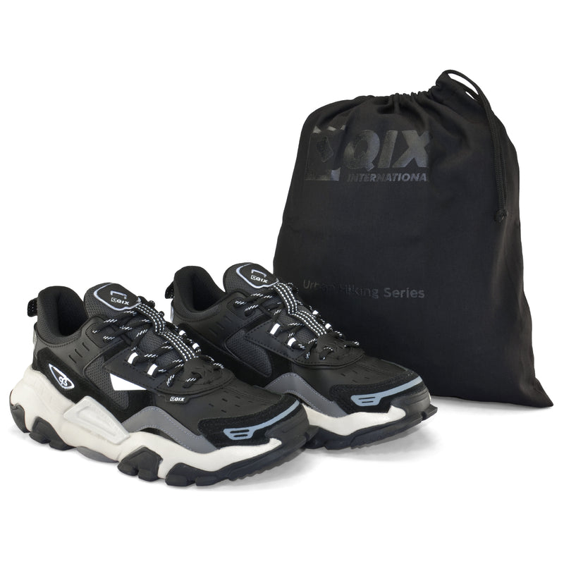 Tênis Qix Trek Urban Hiking Preto e Cinza