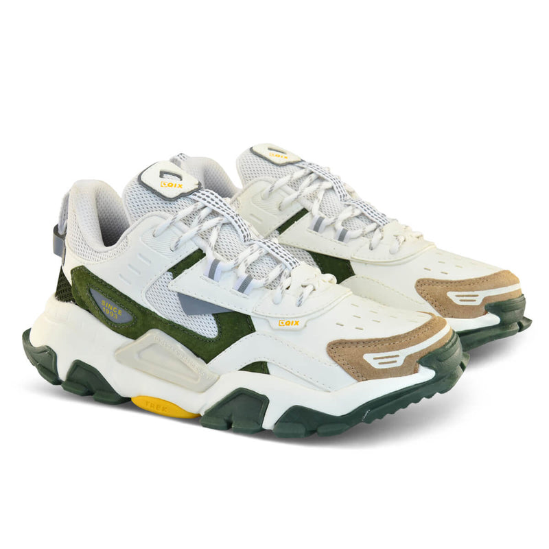 Tênis Qix Trek Urban Hiking Branco e Verde