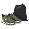 Tênis Qix Trek Urban Hiking Verde Militar e Off White