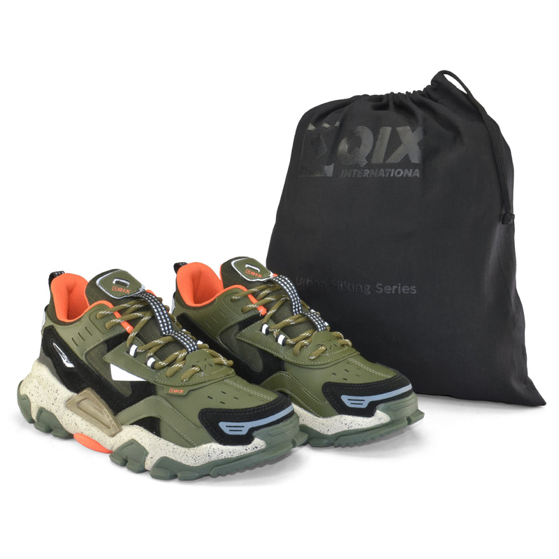 Tênis Qix Trek Out Door Verde e Preto