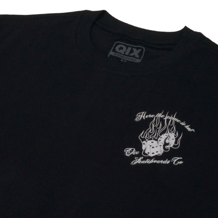 CAMISETA QIX SKATEBOARDS COMPANY PRETA
