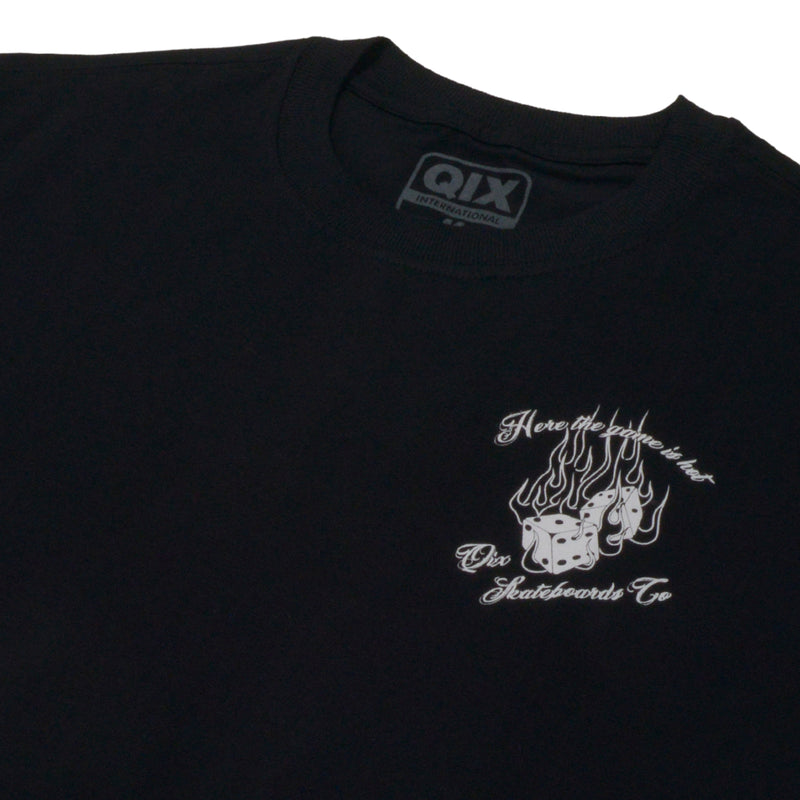 CAMISETA QIX SKATEBOARDS COMPANY PRETA