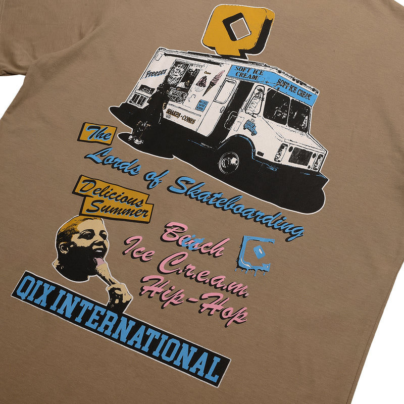 CAMISETA QIX STREET QIX CREAM AREIA