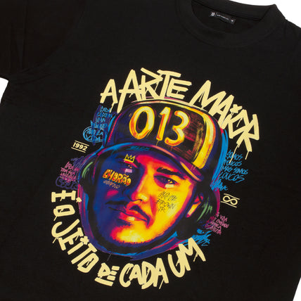 Camiseta Oversized Preta Chorão "013"