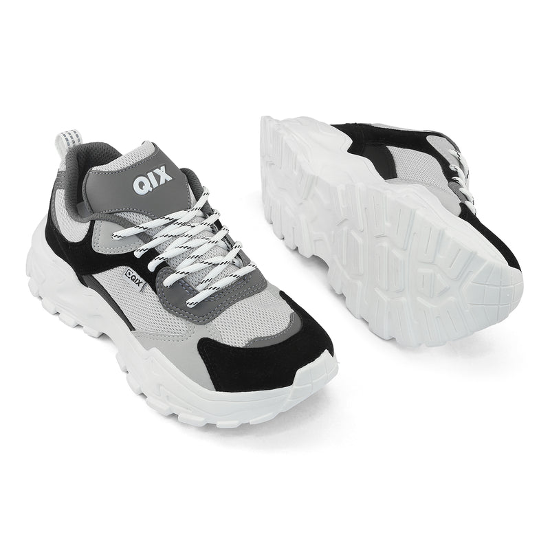 Tênis QIX Higher Preto, Grafite e Branco