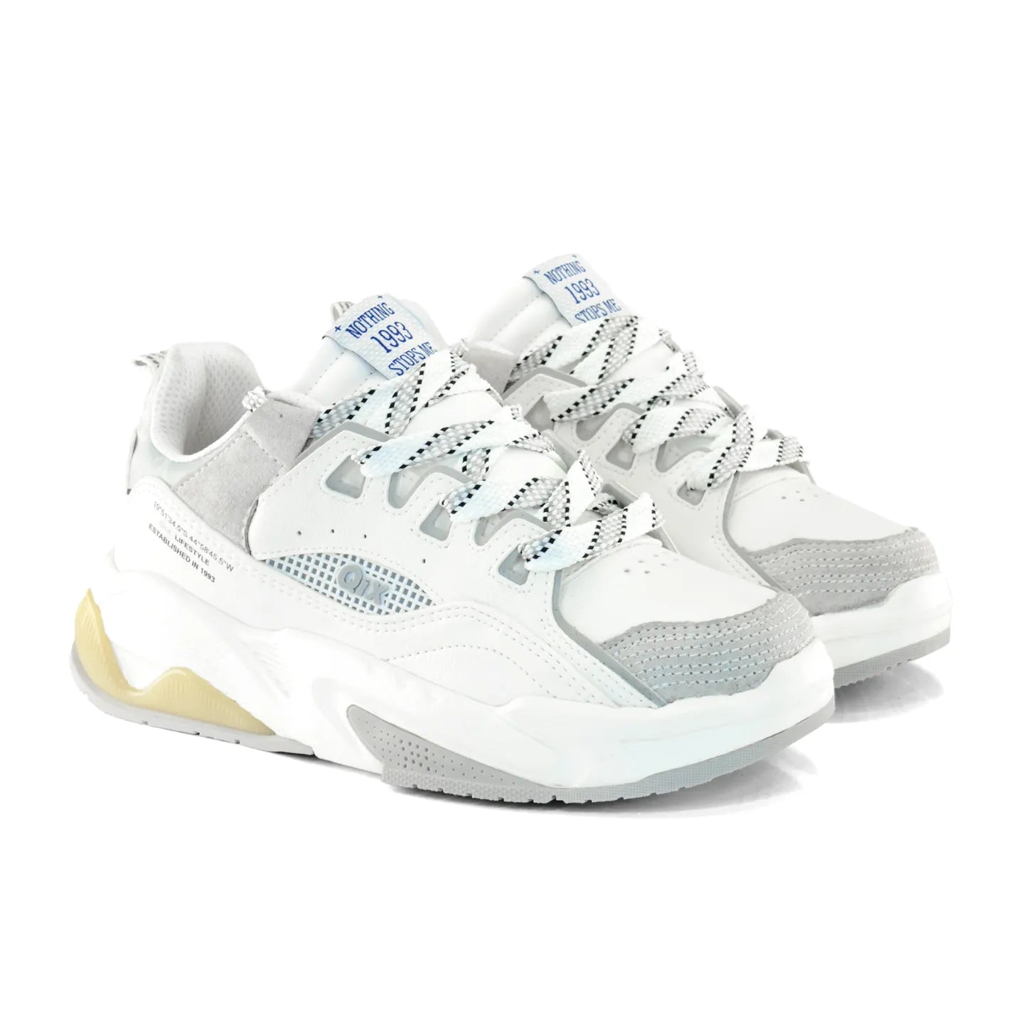 Tênis QIX Missy Feat Urban Hiking Series Branco e Cinza