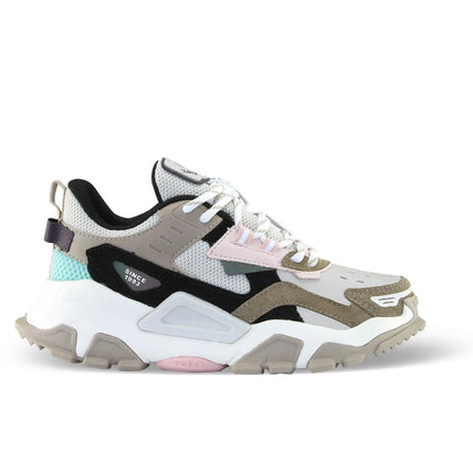 Tênis Qix Trek Urban Hiking Bege e Rosê