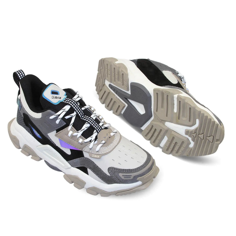 Tênis Qix Trek Urban Hiking Bege e Grafite