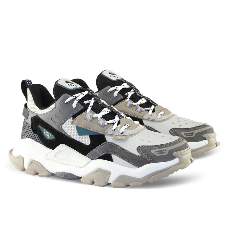 Tênis Qix Trek Urban Hiking Bege e Grafite