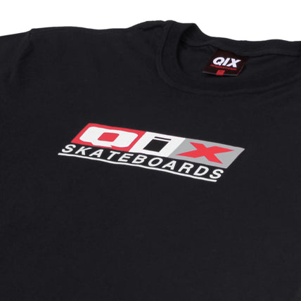 CAMISETA QIX SKATEBOARDS MONOGRAMA ORIGINAL PRETA