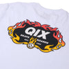 CAMISETA QIX FIRE SKATE BOARDS BRANCA
